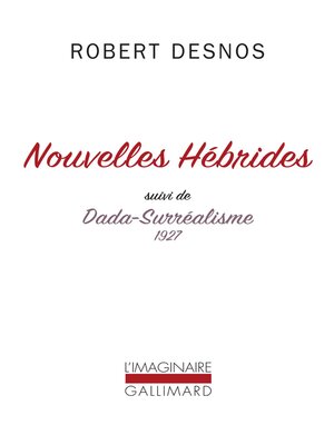 cover image of Nouvelles Hébrides / Dada-Surréalisme